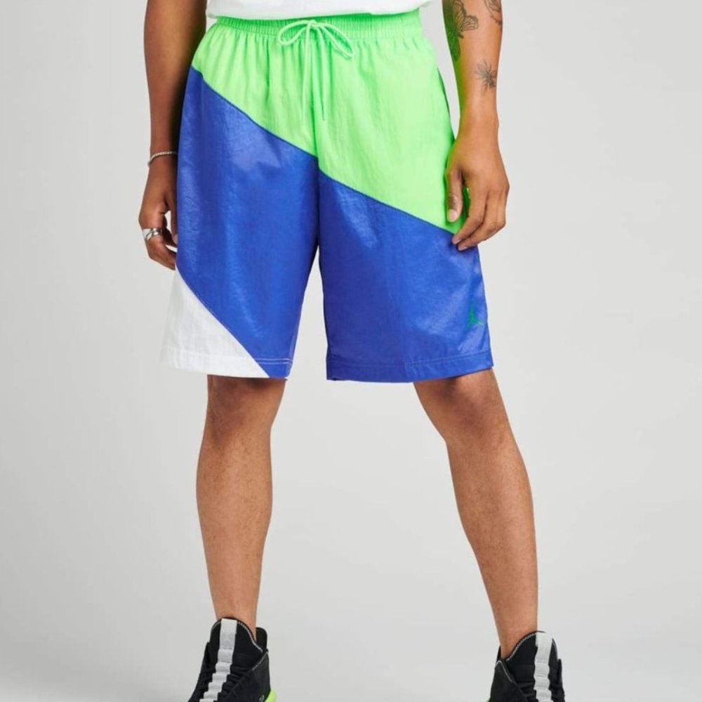 Jordan Jumpman All Day Active Shorts Green/Blue CD4899-398  Men’s Sz Medium